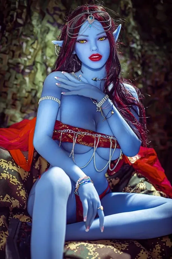 💥 Blue Elf Sex Doll Kyleigh 158cm (Free Second Head)