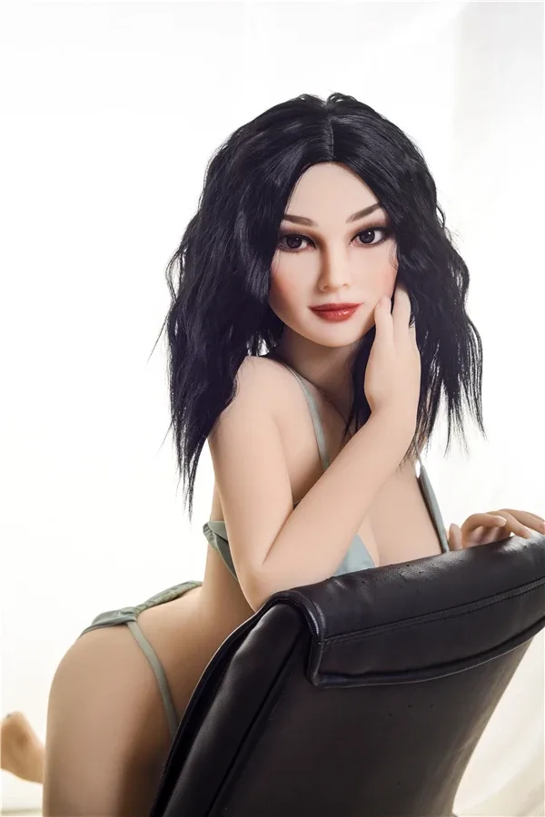 New Life-size Black-haired Sex Doll Remy 155cm view 4