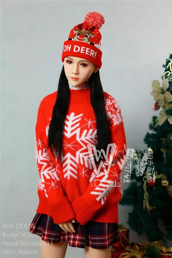 Super Realistic Christmas Dress Up Asian Sex Doll Layla 163cm view 4