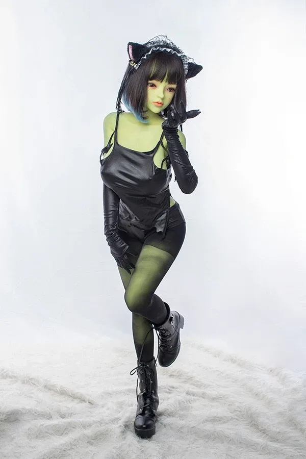 Green Skin Alien Sex Doll Bridget 140cm view 6