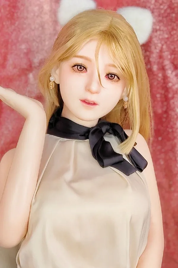 Cute Pretty Blonde Sex Doll Kora 145cm (Free Doll Same Clothes)