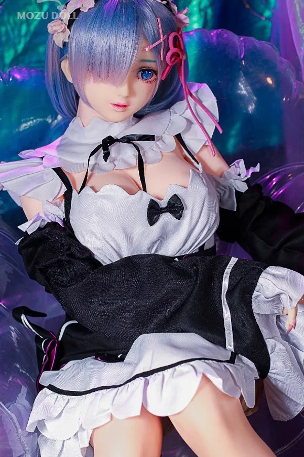 Maid Swimsuit Anime Sex Doll Rem 145cm (Free Doll Same Clothes) view 2