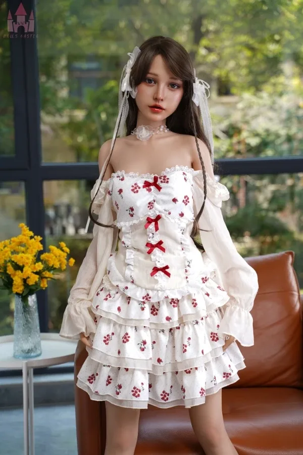 Beautiful Pure Small Breast Silicone Sex Doll Janice 158cm (Movable Jaw With Oral Structure) view 2