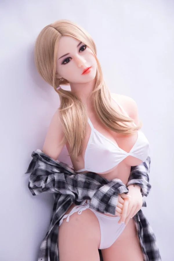 Realistic Fair-Skinned Blonde Sex Doll Kennedy 148cm view 3