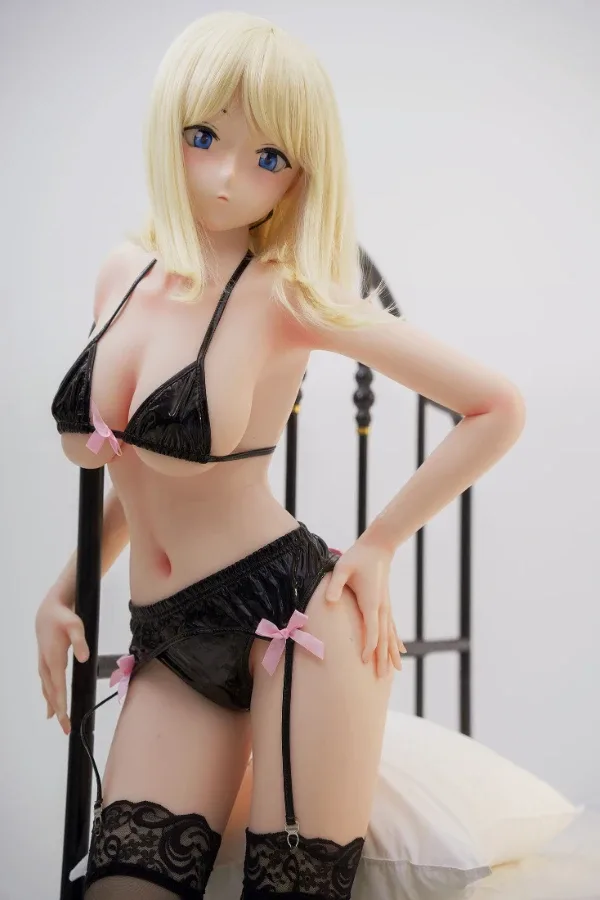 Cute Blonde Manga Sex Doll ShioriA 148cm