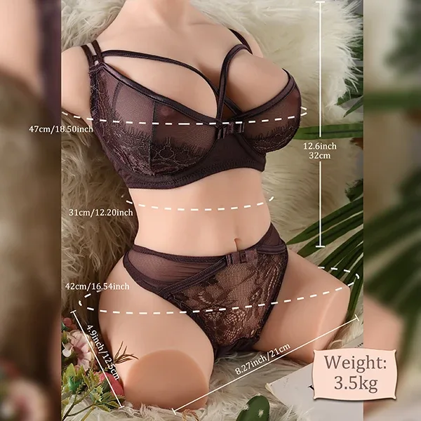 7.7lb Real Female Sex Torso view 4
