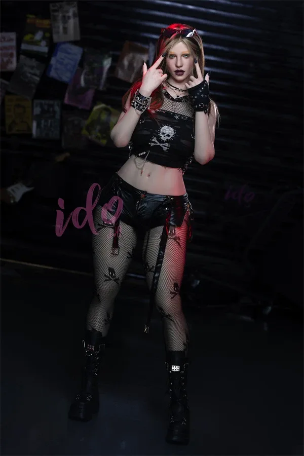 167cm/5ft6 F-cup Rebel Goth Silicone Sex Doll Lilith, Head ID2S (Movable Jaw With Oral Structure) view 6
