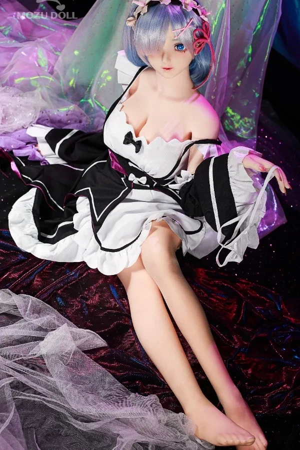 Maid Swimsuit Anime Sex Doll Rem 145cm (Free Doll Same Clothes) view 5