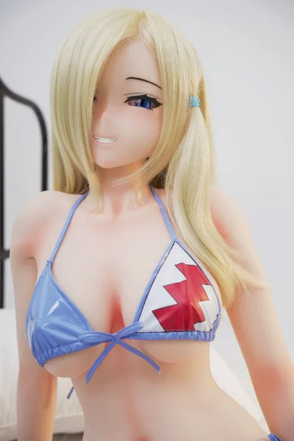 Big Butt Blonde Silicone Sex Doll Kasumi 148cm view 4