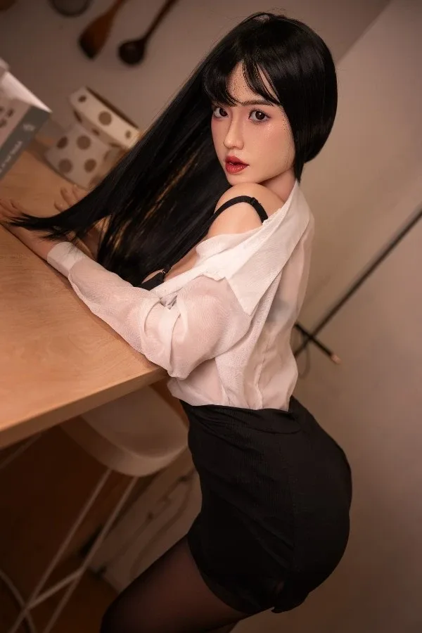 Brunette Asian Full Silicone Sex Doll Elodie 158cm (Movable Jaw With Oral Structure) view 6
