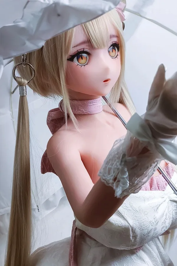 Blonde Pretty Anime Sex Doll Utashiro Shiori 148cm view 4