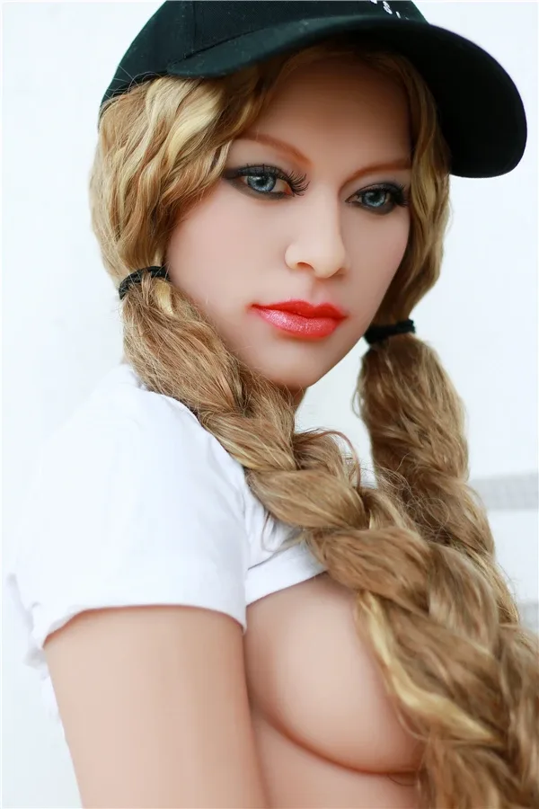 Realistic Life-size Small Boobs Blonde Mature Sex Doll Ariah 160cm view 5