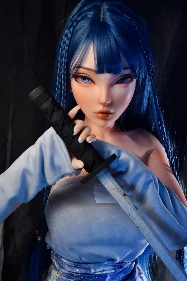 Mysterious Fantasy Blue Hair Cartoon Sex Doll Fiona 148cm view 5