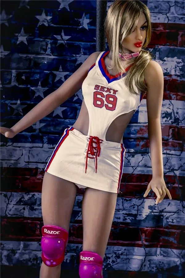 Realistic Life Size Small Boobs Blonde Sports Sex Doll Anna 168cm view 4
