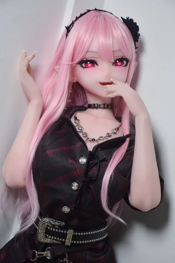 Pretty Pink Hair Anime Elf Sex Doll Kamiya Shiori 148cm view 2