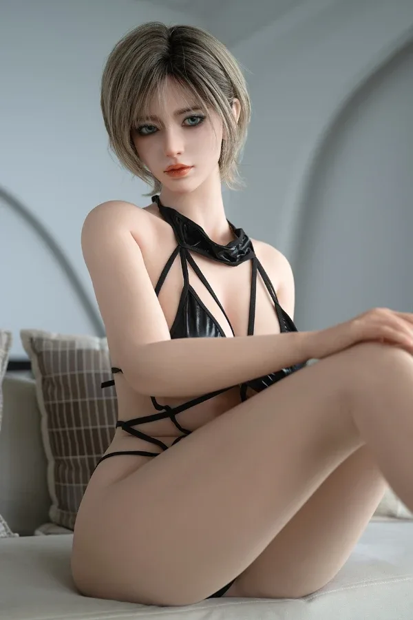 Silicone Head/Full Silicone F-cup Sexy Fair-Skinned Short-Haired Sex Doll Wan 168cm (Movable Jaw With Oral Structure) view 2