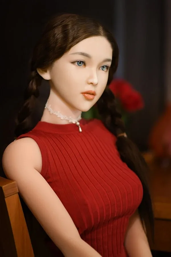 Cute Small Tits Sex Doll Silicone Head Evelyn 170cm view 4