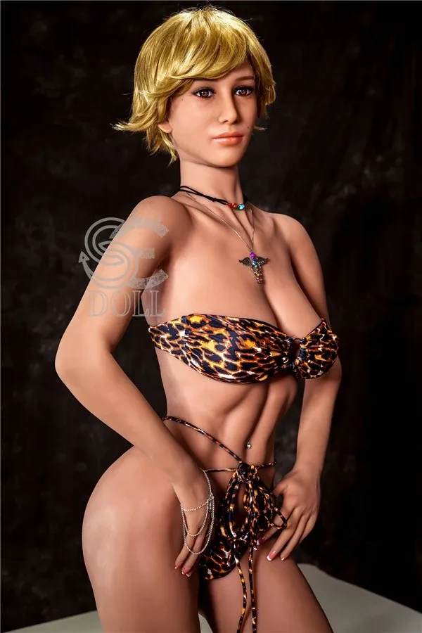 Life Size Milf Blonde Muscle Sex Doll Luella 167cm view 2