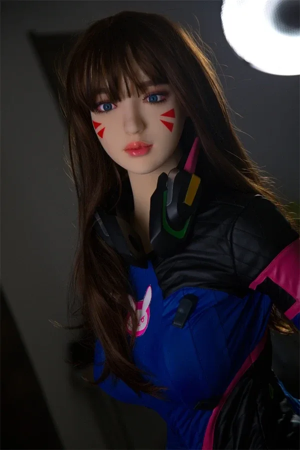 Lifelike Overwatch COS DVA Sex Doll Shelby 168cm view 4