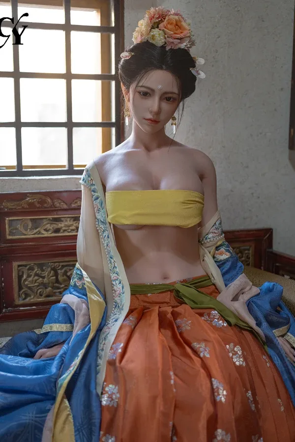 Silicone Head/Full Silicone D Cup Ancient Chinese Sex Doll Wan 167cm (Movable Jaw With Oral Structure)