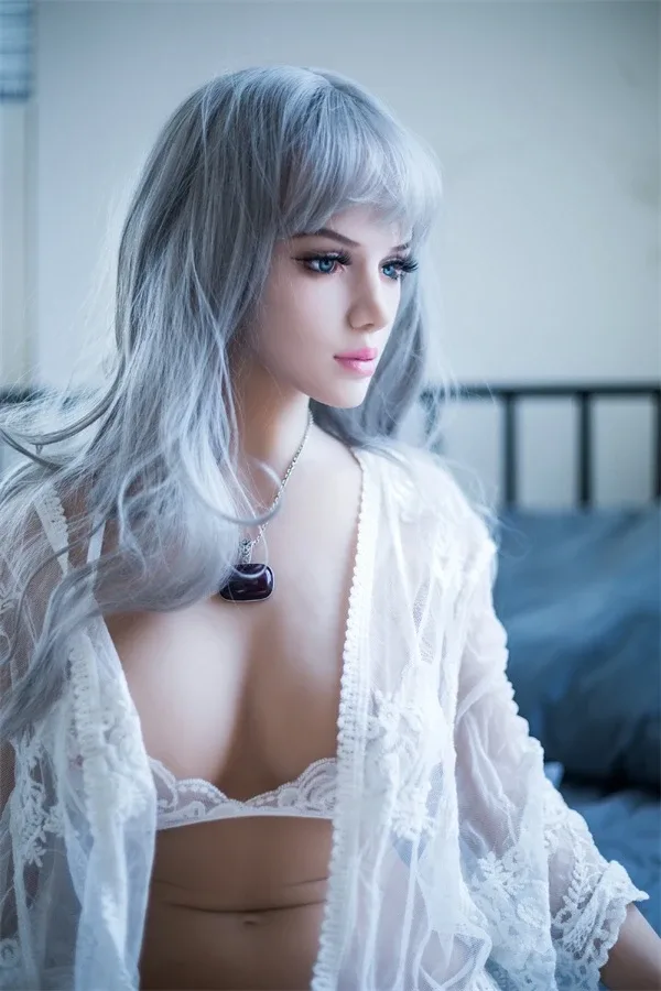 Life-Size Grey Long Hair Sex Doll Maci 170cm view 2