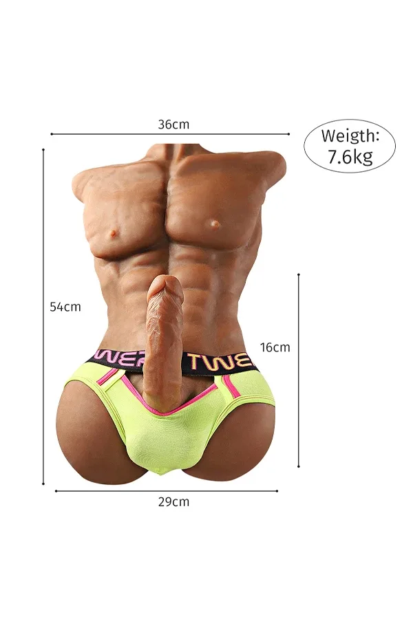 16.7lb Male Sex Doll Torso