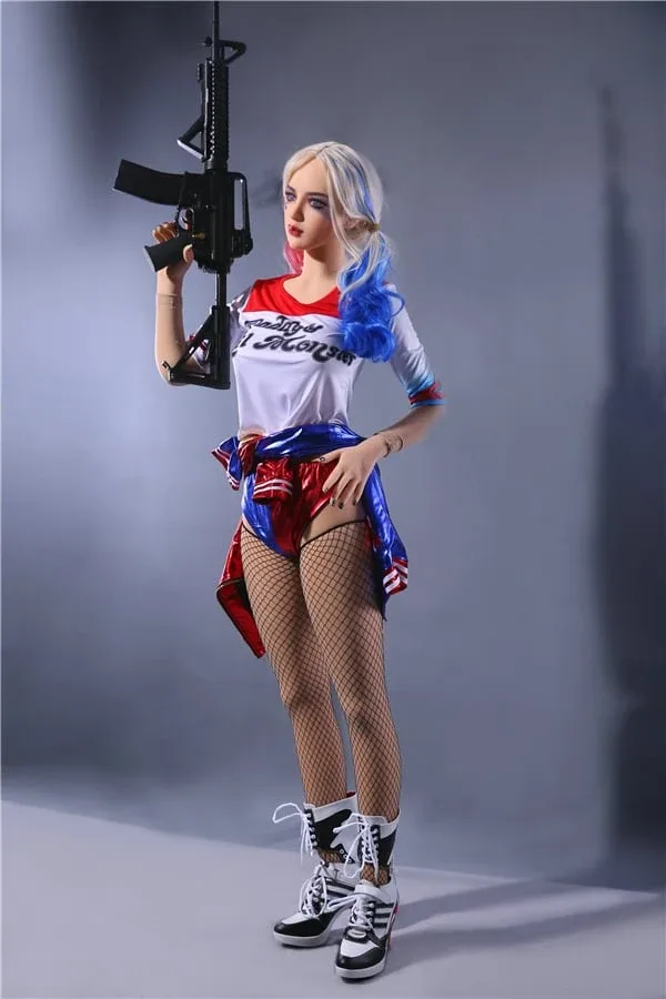 Lifelike Perfect Harley Quinn Sex Doll 170cm view 3