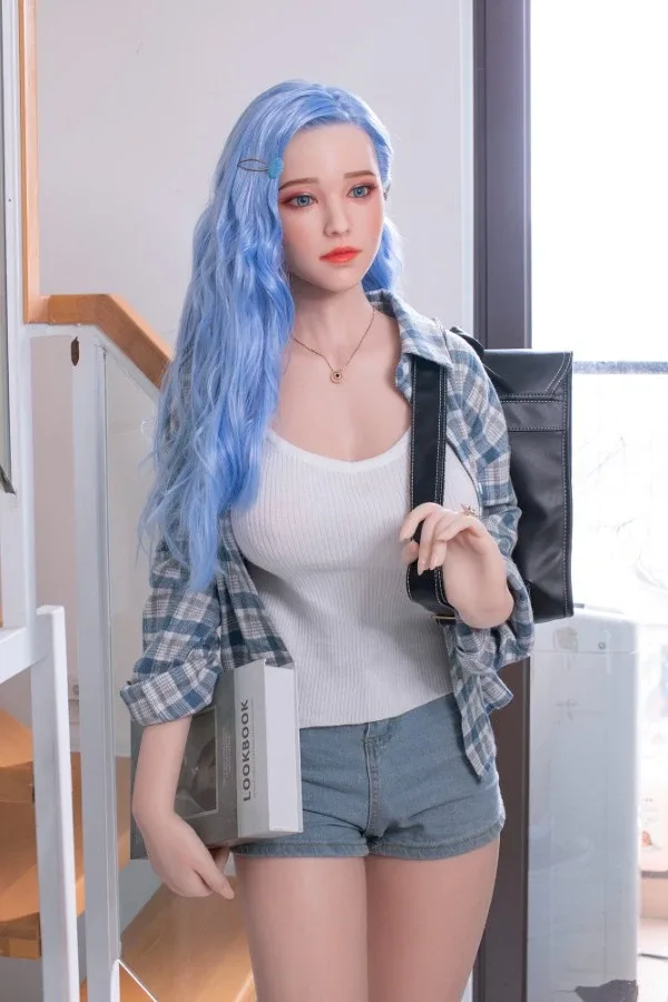 Blue Hair Full Silicone Sex Doll Sierra 170cm (Replaceable with Head and Body) view 2