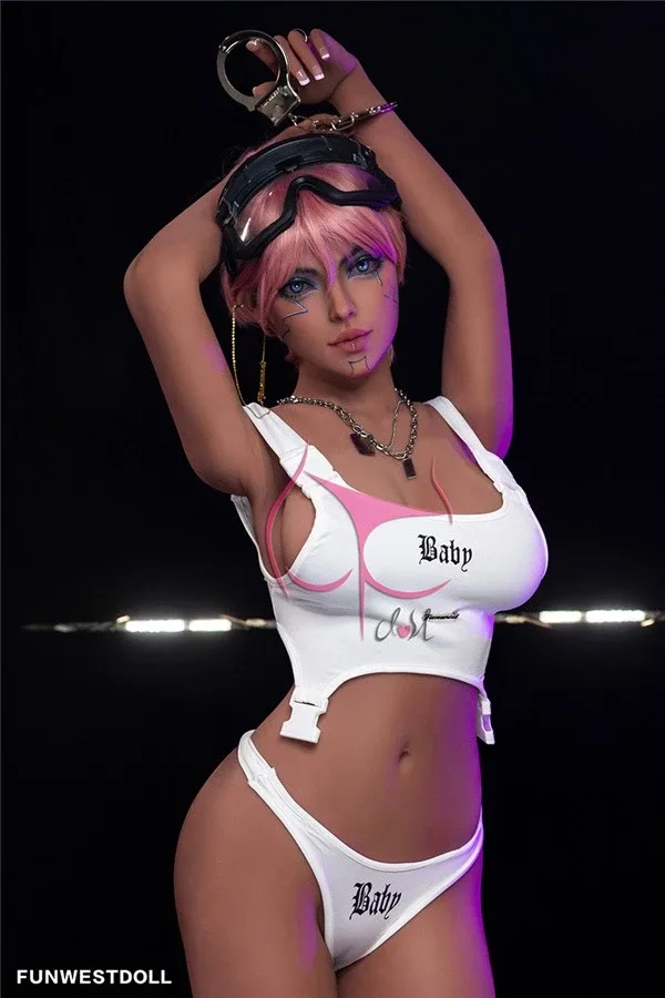 Sexy Pink Short Hair Fantasy Anime Sex Doll Katherine 162cm view 4