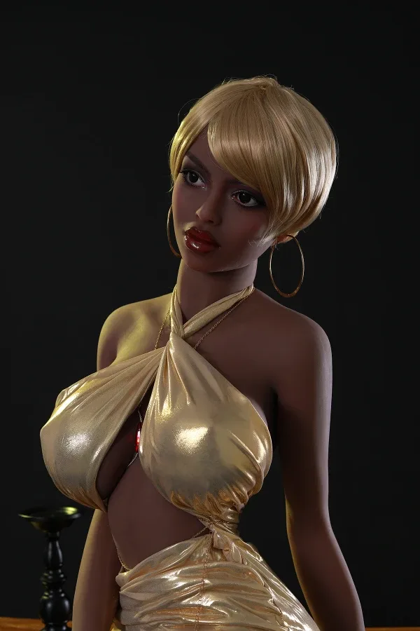 Busty Blonde African Sex Doll Tiana 158cm view 6