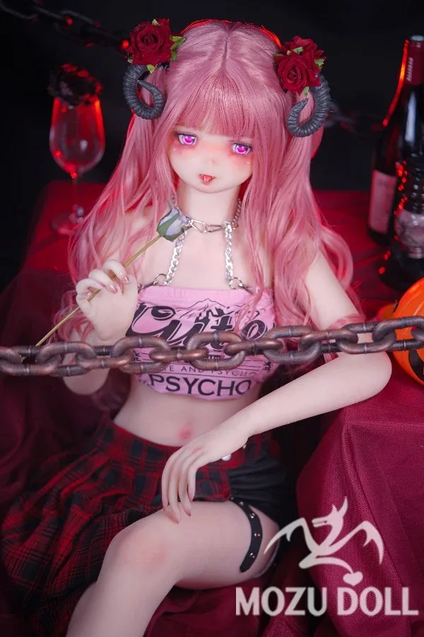 Red Haired Demon Anime Sex Doll Emma 145cm (Free Doll Same Clothes) view 3