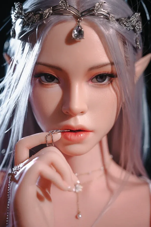 165cm/5ft5 Fantasy Elf Silicone Sex Doll Lorna T07 (Movable Jaw With Oral Structure, Hair Transplant) view 4