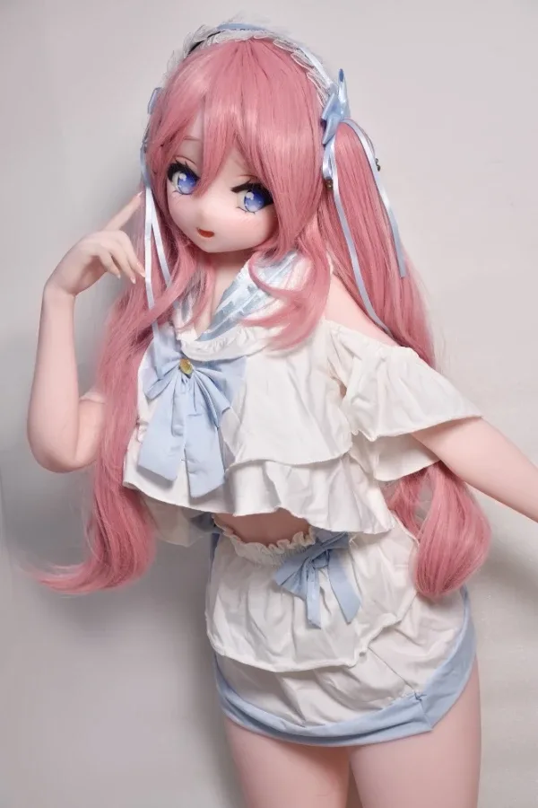 Super Cute Pink Hair Anime Manga Sex Doll Molly 148cm view 3