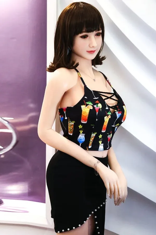 Lifelike Cute Asian Sex Doll Carroll 165cm view 2