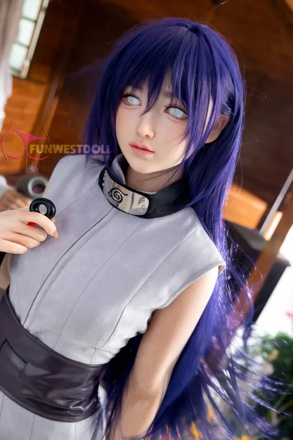 Silicone Anime Naruto Hinata Sex Doll 159cm Violet(Real Skin Texture, Soft Head, Free Clothes) view 6