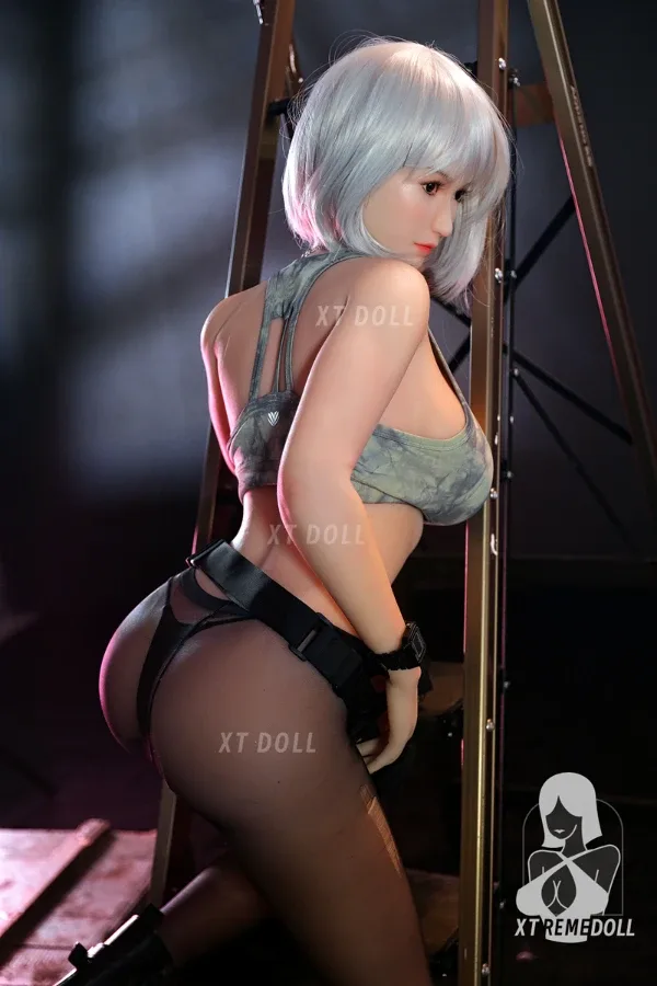 160cm G-cup White Hair Big Boobs Sex Doll Lola view 5
