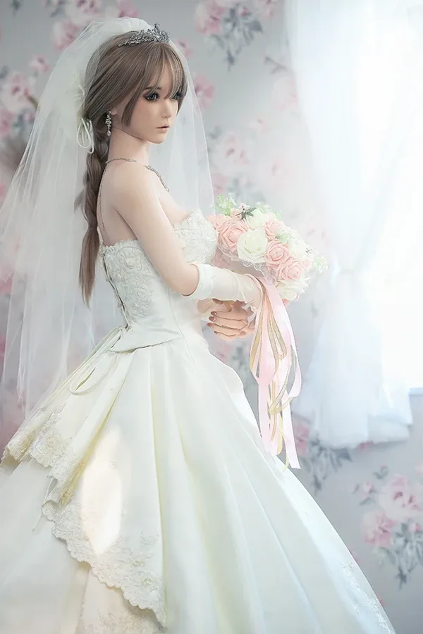 Beautiful Asian Bride Sex Doll Marry 150cm view 3