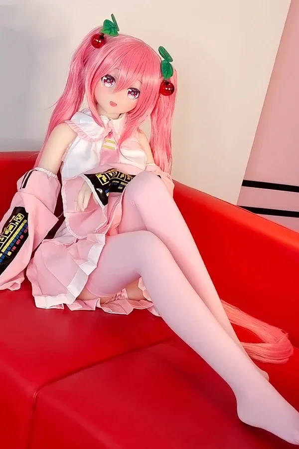 Super Cute Pink Twin Ponytail Anime Sex Doll Scout 145cm view 3