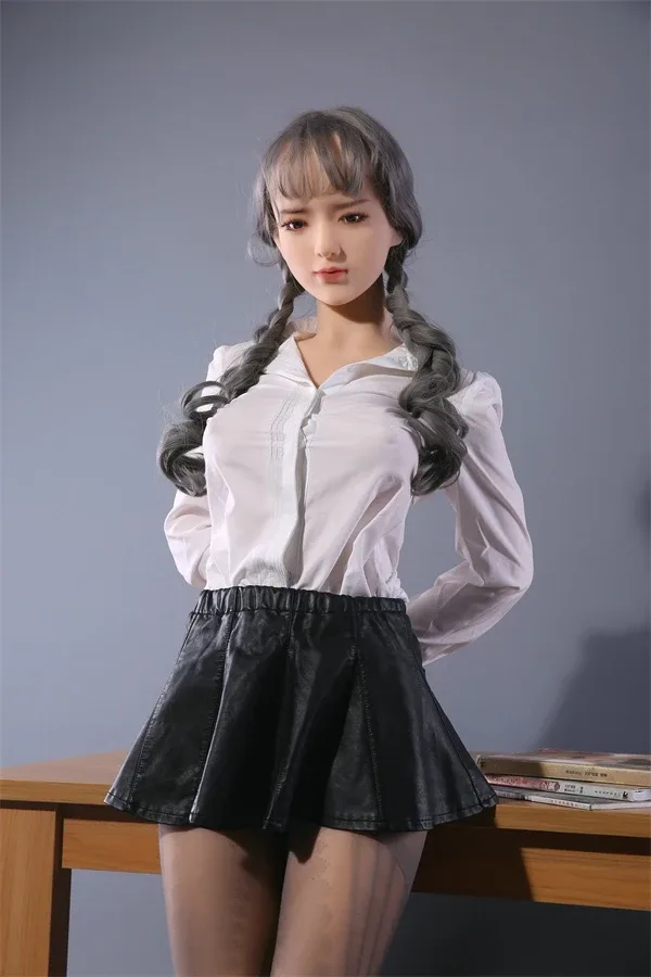 Life-Size Grey Hair Japanese Sex Doll Katie 168cm
