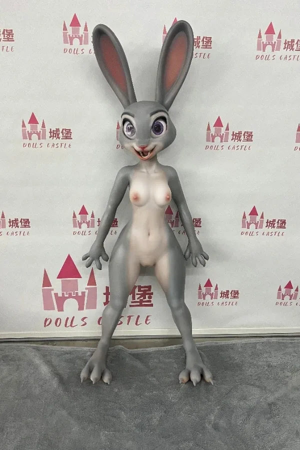 Furry Animal Rabbit Silicone Sex Doll Rabittie (Seamless Head and Body Design, Oral Structure)