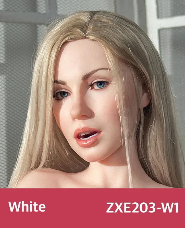 Zelex SLE Series ROS Silicone Head – White (Wig Version) view 6