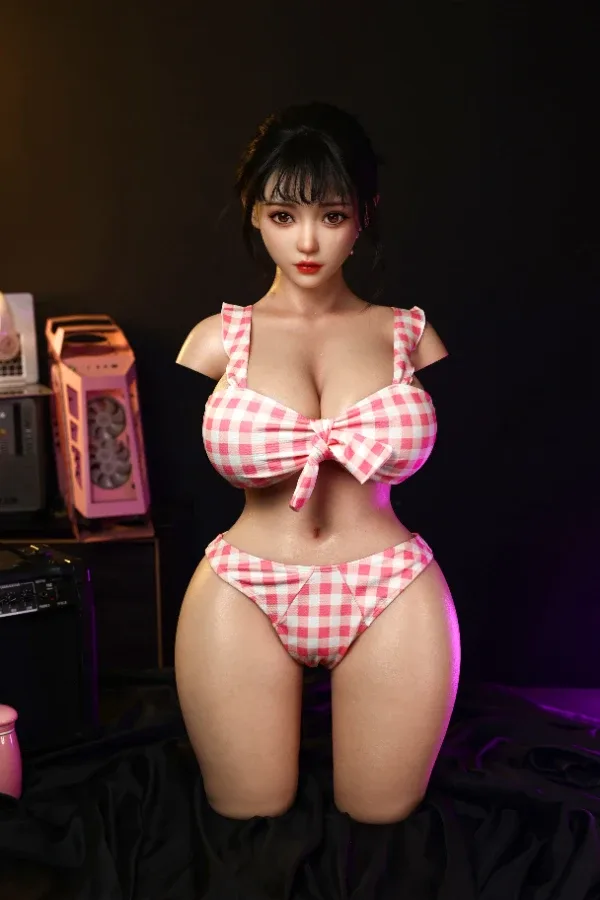 Real Skin Texture Silicone BBW Cute Sex Doll Torso With Head Analeia 77.5cm (Replaceable with head)