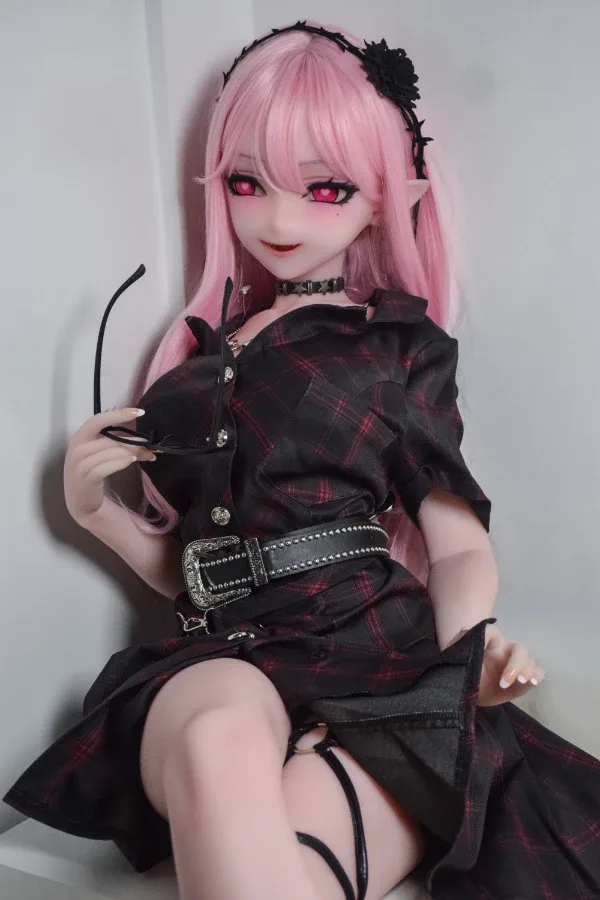 Pretty Pink Hair Anime Elf Sex Doll Kamiya Shiori 148cm view 5