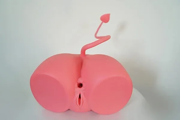 Red Silicone Succubus Sex Doll Butt view 5