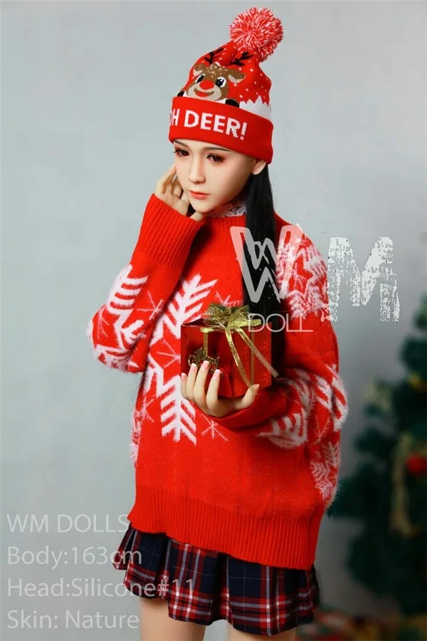 Super Realistic Christmas Dress Up Asian Sex Doll Layla 163cm view 5